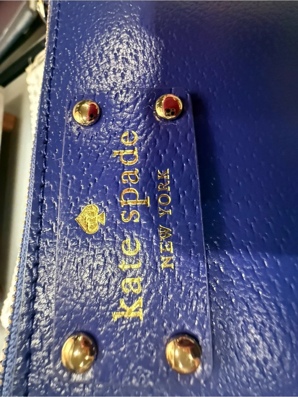 Kate spade grape 🍇 blue wristlet/pouch/clutch